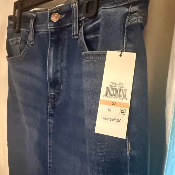 NWT - Jean Skirt / DKNY Denim Pencil Skirt/ Maxi Skirt - Picture 8 of 12